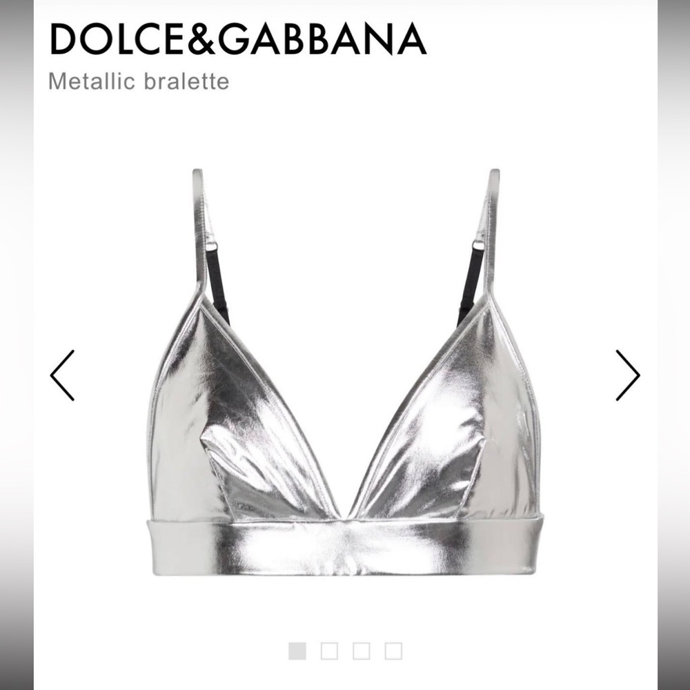 DOLCE&GABBANA
Metallic bralette